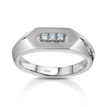 Load image into Gallery viewer, Designer Platinum Love Bands with Diamonds JL PT 1062
