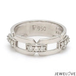 Load image into Gallery viewer, Designer Platinum Love Bands with Diamonds JL PT 426
