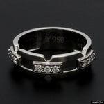 Load image into Gallery viewer, Designer Platinum Love Bands with Diamonds JL PT 426
