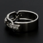 Load image into Gallery viewer, Designer Platinum Love Bands with Diamonds JL PT 426
