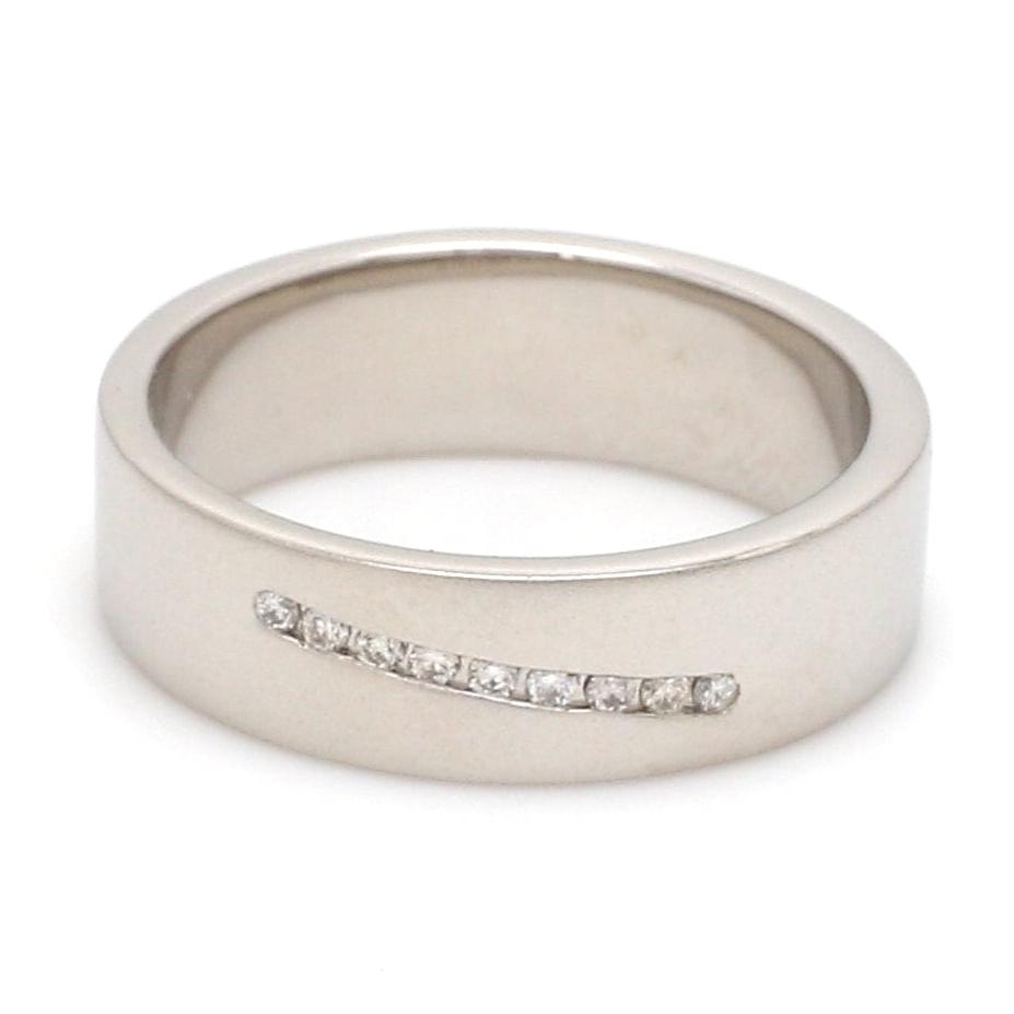 Designer Platinum Love Bands with Diamonds JL PT 597-A