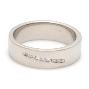 Designer Platinum Love Bands with Diamonds JL PT 597-A