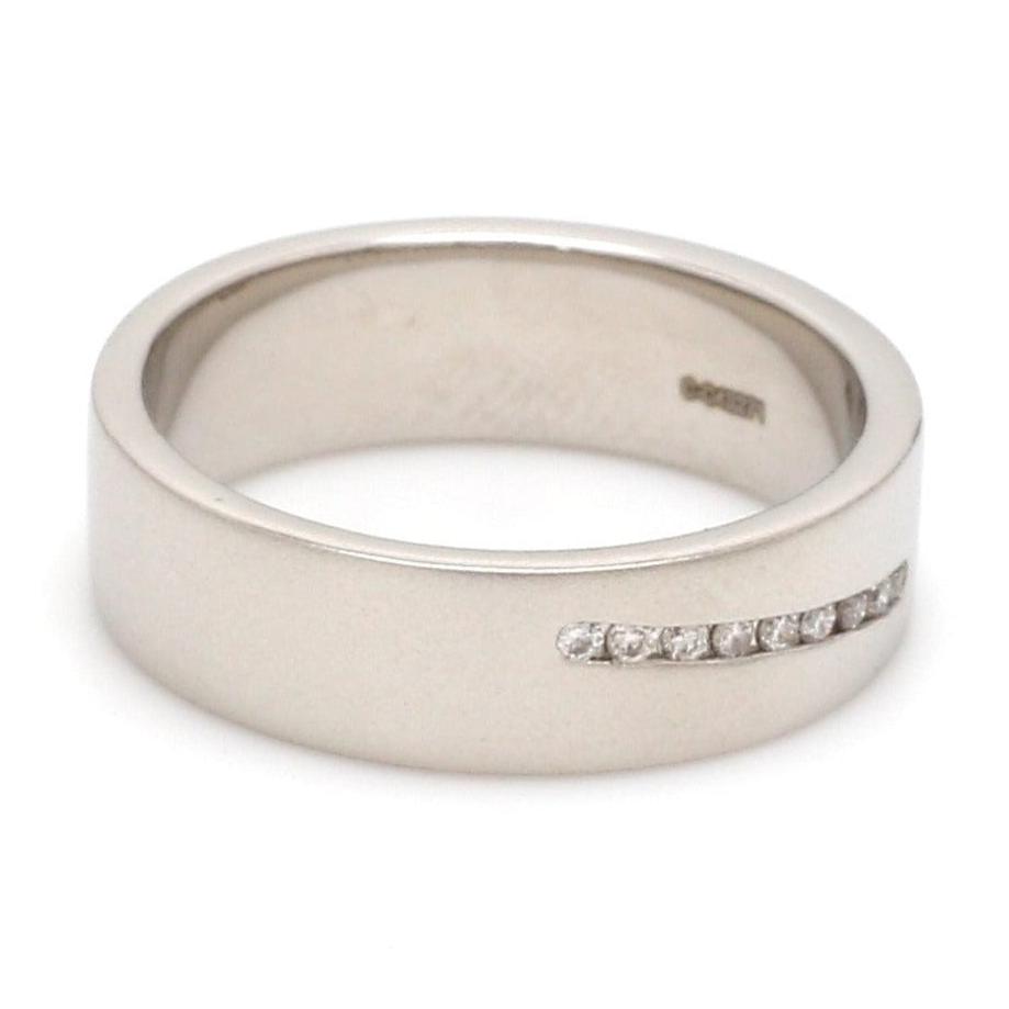 Designer Platinum Love Bands with Diamonds JL PT 597-A