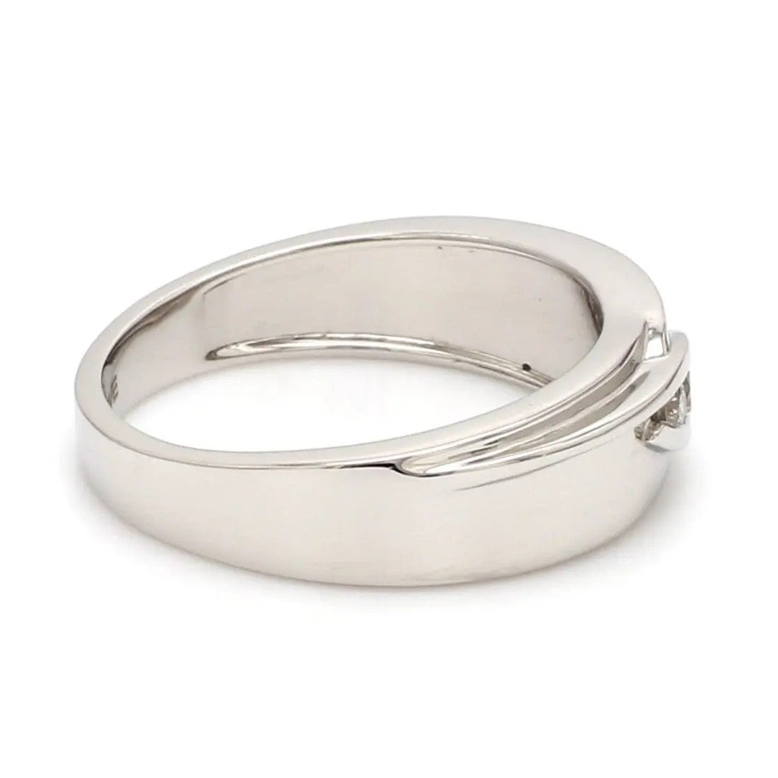 Designer Platinum Love Bands with Diamonds JL PT 152