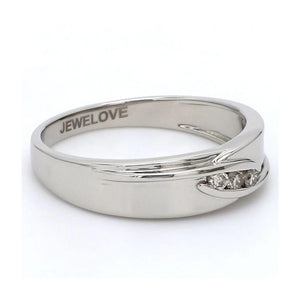 Designer Platinum Love Bands with Diamonds JL PT 152