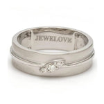 Load image into Gallery viewer, Designer Platinum Love Bands with Diamonds JL PT 238
