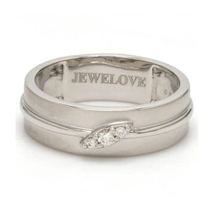 Designer Platinum Love Bands with Diamonds JL PT 238