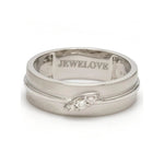 Load image into Gallery viewer, Designer Platinum Love Bands with Diamonds JL PT 238
