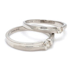 Load image into Gallery viewer, Designer Platinum Love Bands with Single Diamonds JL PT 158
