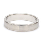 Load image into Gallery viewer, Designer Platinum Ring for Men with Cut Edges JL PT 682
