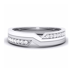 Designer Platinum Ring with Diamonds for Women JL PT 5858