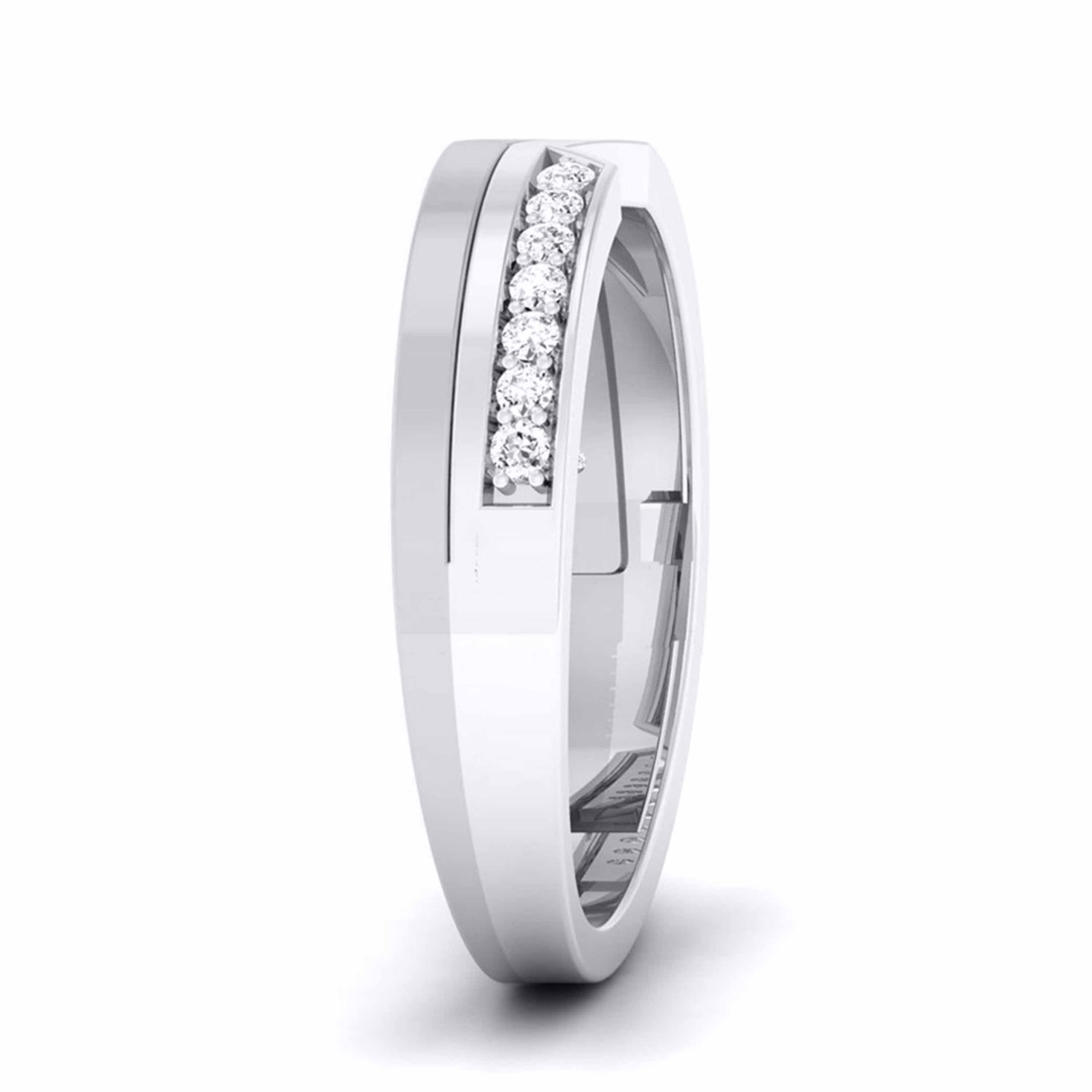 Designer Platinum Ring with Diamonds for Women JL PT 5858