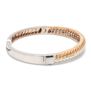 Platinum & Rose Gold Bracelet for Men JL PTB 1080