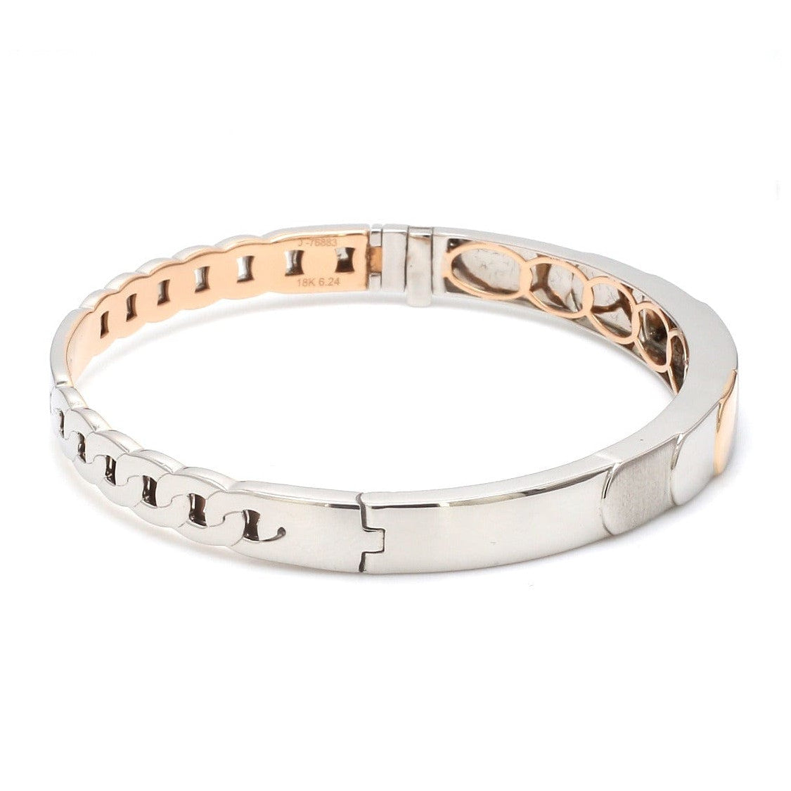 Designer Platinum & Rose Gold Bracelet for Men JL PTB 1083