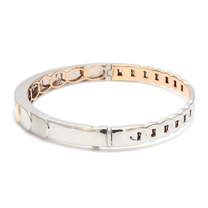 Designer Platinum & Rose Gold Bracelet for Men JL PTB 1083