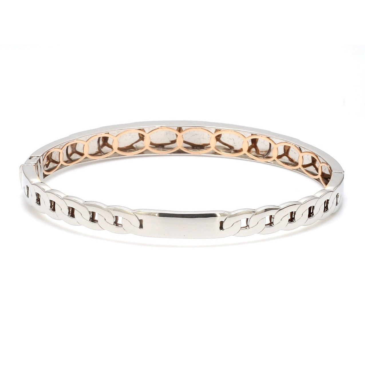 Designer Platinum & Rose Gold Bracelet for Men JL PTB 1083