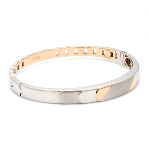 Designer Platinum & Rose Gold Bracelet for Men JL PTB 1083