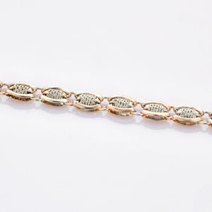 Designer Platinum & Rose Gold Bracelet for Men JL PTB 698