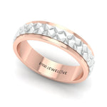 Load image into Gallery viewer, Designer Platinum &amp; Rose Gold Couple Rings JL PT 1113
