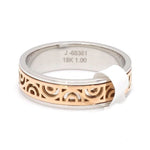 Load image into Gallery viewer, Designer Platinum &amp; Rose Gold Couple Rings JL PT 1115
