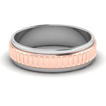 Load image into Gallery viewer, Designer Platinum &amp; Rose Gold Couple Rings JL PT 638
