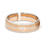 Load image into Gallery viewer, Designer Platinum Rose Gold Couple Rings with Diamonds JL PT 1134
