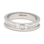 Load image into Gallery viewer, Designer Platinum Wedding Bands with Diamonds JL PT 239
