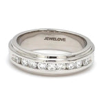 Load image into Gallery viewer, Designer Platinum Wedding Bands with Diamonds JL PT 239
