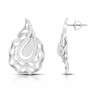 Designer Platinum with Diamond Earrings for Women JL PT E NL8472   Jewelove.US