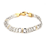 Load image into Gallery viewer, Designer Platinum &amp; Yellow Gold Bracelet for Men JL PTB 750
