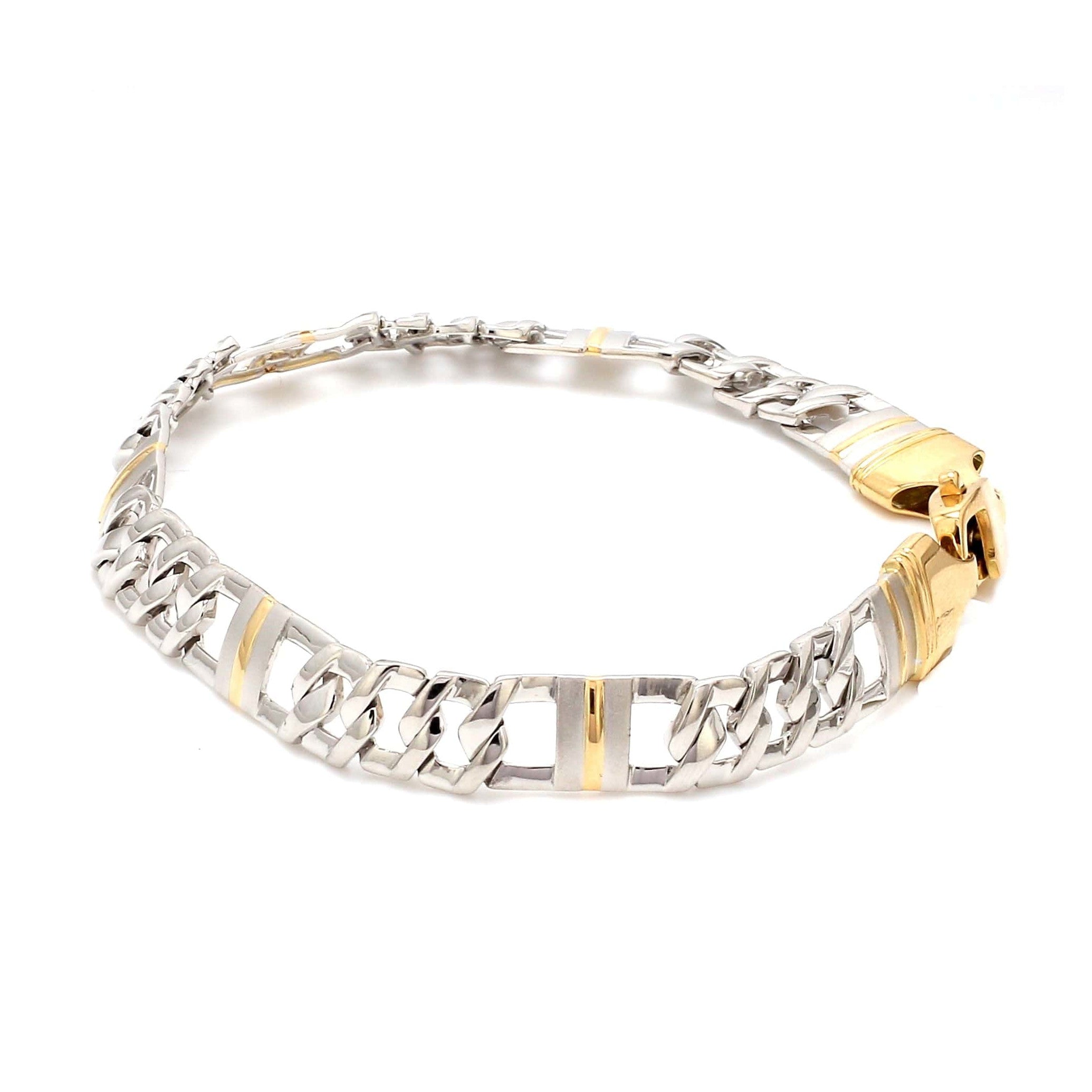 Designer Platinum & Yellow Gold Bracelet for Men JL PTB 750