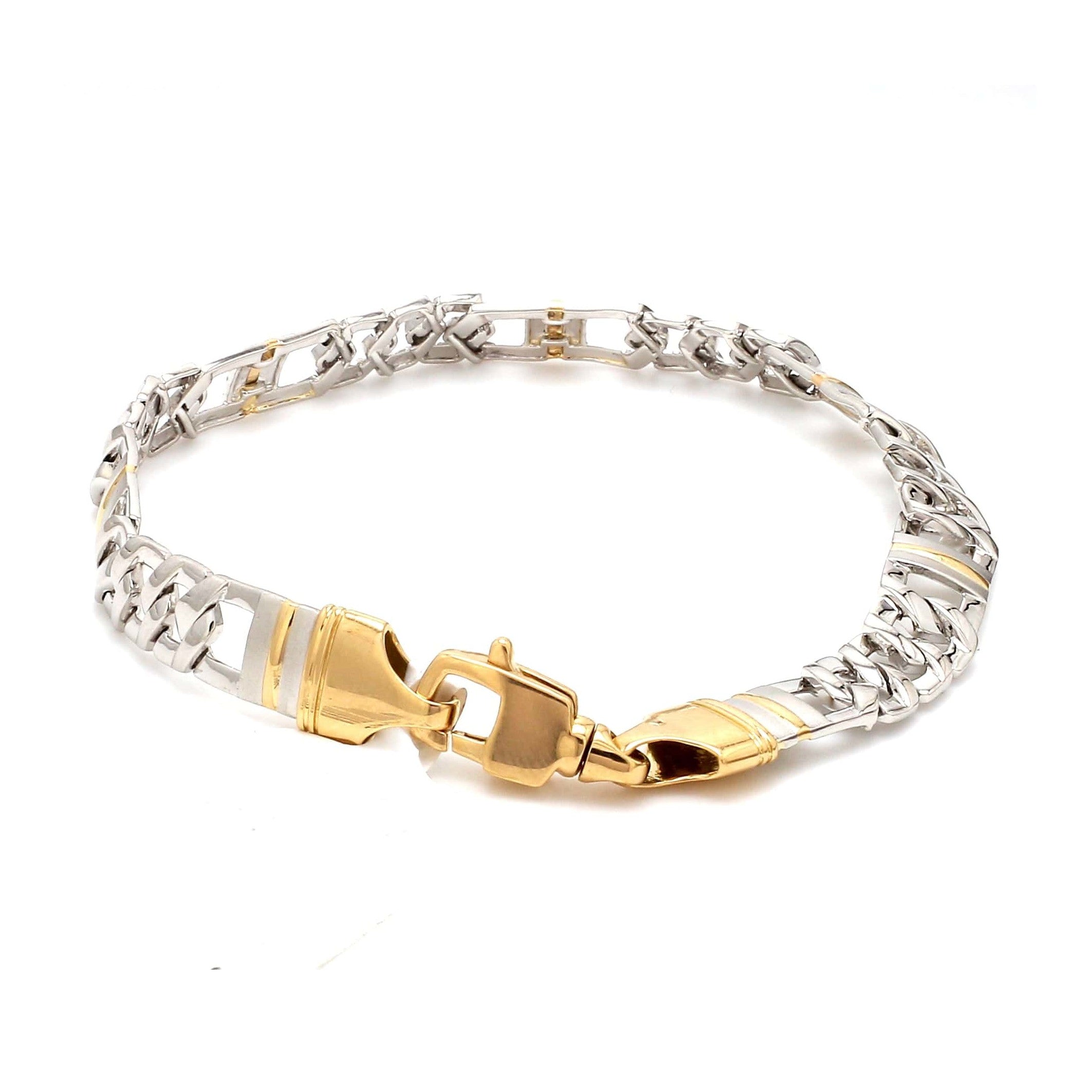 Designer Platinum & Yellow Gold Bracelet for Men JL PTB 750