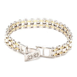 Load image into Gallery viewer, Designer Platinum &amp; Yellow Gold Bracelet for Men JL PTB 777
