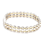 Load image into Gallery viewer, Designer Platinum &amp; Yellow Gold Bracelet for Men JL PTB 777
