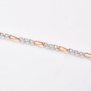 Designer Sachin Bracelet in Platinum & Rose Gold for Men JL PTB 693