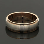 Load image into Gallery viewer, Designer Single Diamond Platinum Love Bands Rose Gold Base JL PT 655
