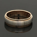 Load image into Gallery viewer, Designer Single Diamond Platinum Love Bands Rose Gold Base JL PT 655
