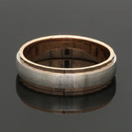 Load image into Gallery viewer, Designer Single Diamond Platinum Love Bands Rose Gold Base JL PT 655
