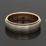 Load image into Gallery viewer, Designer Single Diamond Platinum Love Bands Rose Gold Base JL PT 655
