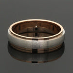 Load image into Gallery viewer, Designer Single Diamond Platinum Love Bands Rose Gold Base JL PT 655
