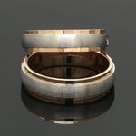 Load image into Gallery viewer, Designer Single Diamond Platinum Love Bands Rose Gold Base JL PT 655
