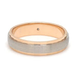 Load image into Gallery viewer, Designer Single Diamond Platinum Love Bands Rose Gold Base JL PT 655
