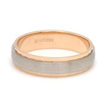 Load image into Gallery viewer, Designer Single Diamond Platinum Love Bands Rose Gold Base JL PT 655
