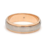 Load image into Gallery viewer, Designer Single Diamond Platinum Love Bands Rose Gold Base JL PT 655
