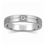 Load image into Gallery viewer, Designer Single Diamond Platinum Ring for Men JL PT 309
