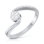 Load image into Gallery viewer, Designer Solitaire-Look Pressure Setting Platinum Ring for Women JL PT LR 83
