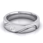 Load image into Gallery viewer, Designer Solitaire Platinum Couple Rings JL PT 583
