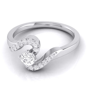 Designer Solitaire Platinum Couple Rings JL PT 583