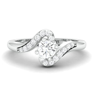 Designer Solitaire Platinum Couple Rings JL PT 583