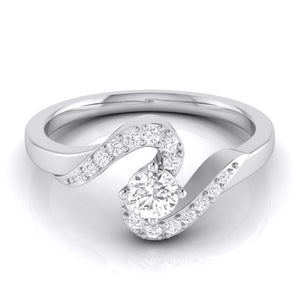 Designer Solitaire Platinum Couple Rings JL PT 583